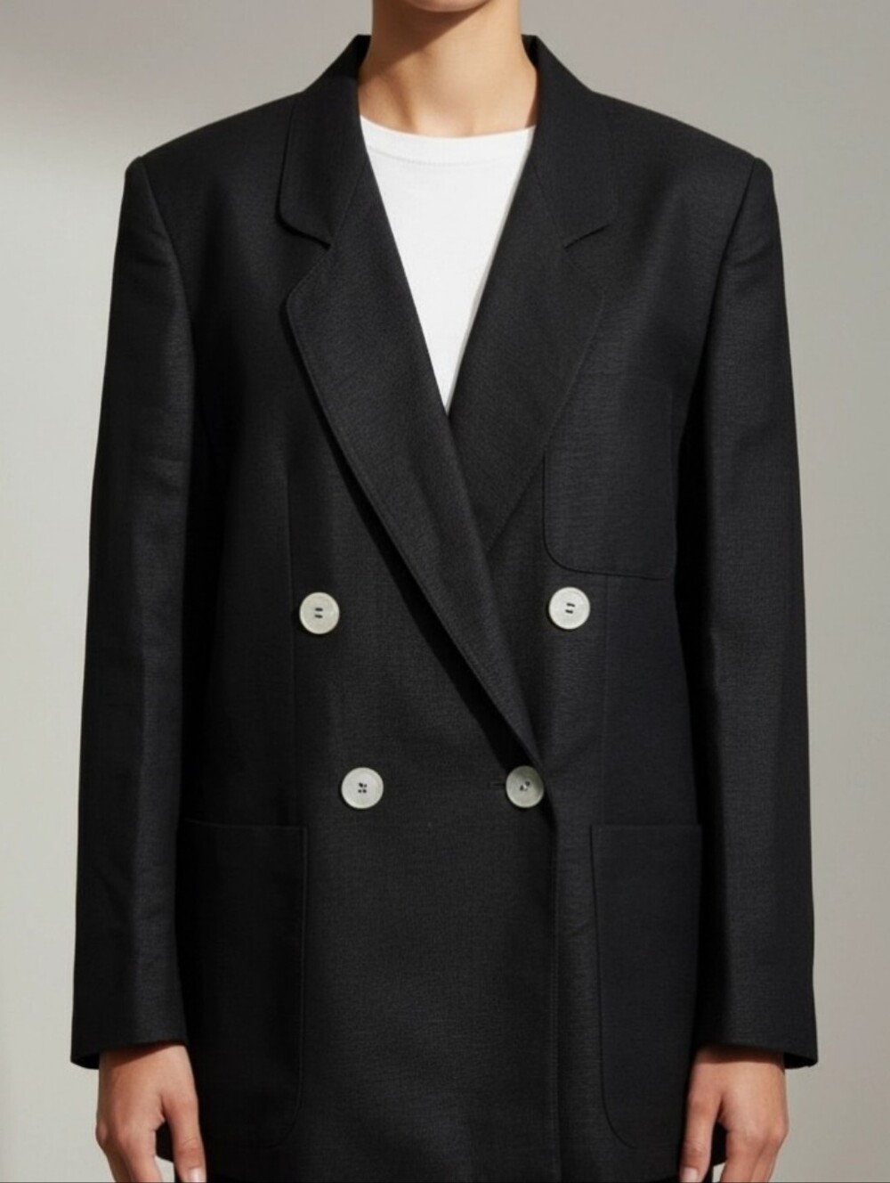 Collectible Gold Black Linen & Rayon Blazer Sz 14 By Giorgio Sani Angelo Double